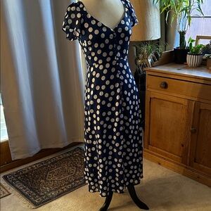 Polka Dot V-Neck Dress